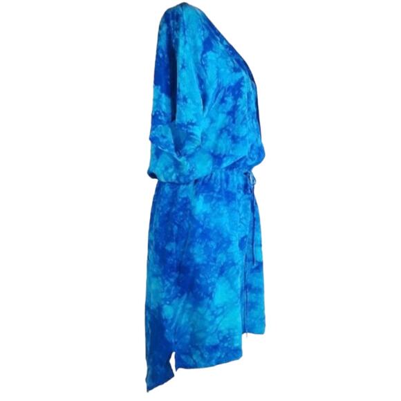 C & C California Batik Hi-Low Hem Dress Lg NWT - Picture 4 of 9